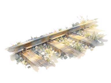 線路と天窓の光を象徴する地下鉄の概念画。ベルダン駅の内観再現ではない