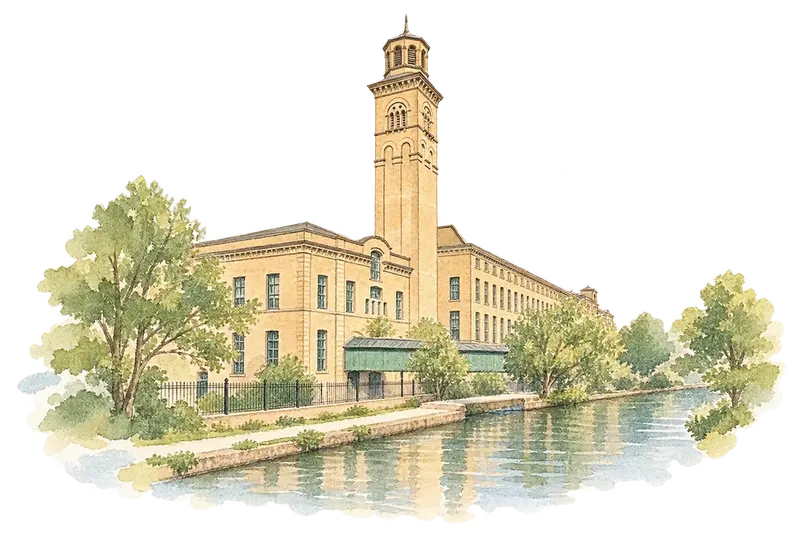 Saltaireの水彩スケッチ