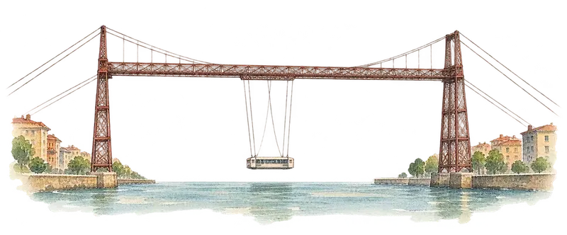 Vizcaya Bridgeの水彩スケッチ