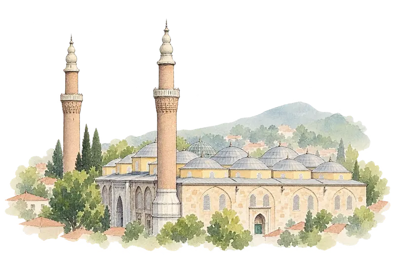 Bursa and Cumalıkızık: the Birth of the Ottoman Empireの水彩スケッチ