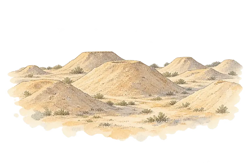 Dilmun Burial Moundsの水彩スケッチ