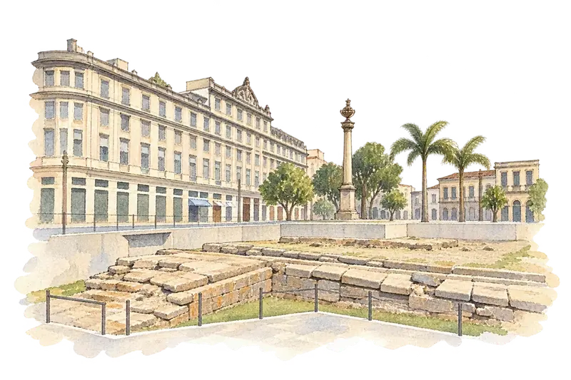 Valongo Wharf Archaeological Siteの水彩スケッチ