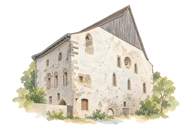 Jewish-Medieval Heritage of Erfurtの水彩スケッチ