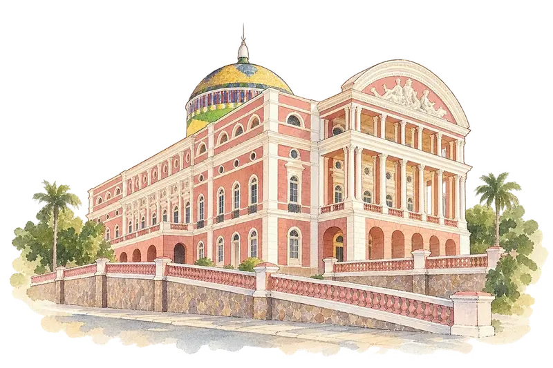 Amazonia Theatersの水彩スケッチ
