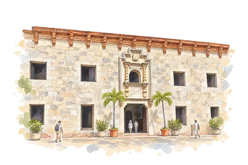 Colonial City of Santo Domingoの水彩スケッチ