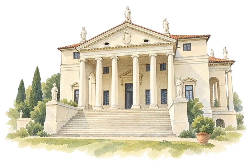 City of Vicenza and the Palladian Villas of the Venetoの水彩スケッチ