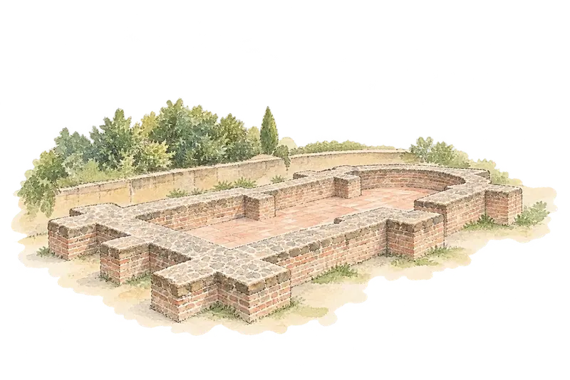 Early Christian Necropolis of Pécs (Sopianae)の水彩スケッチ