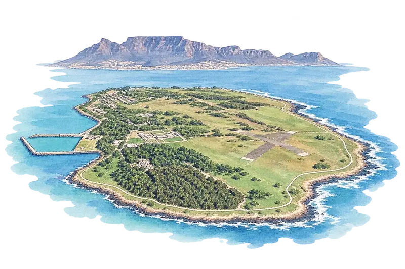 Robben Islandの水彩スケッチ