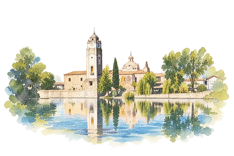 Jesuit Block and Estancias of Córdobaの水彩スケッチ